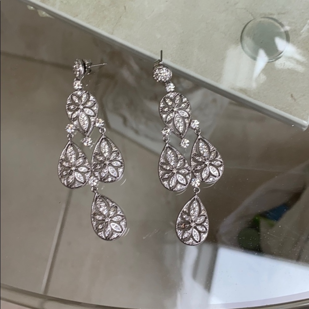 Rhinestone Chandelier Earrings